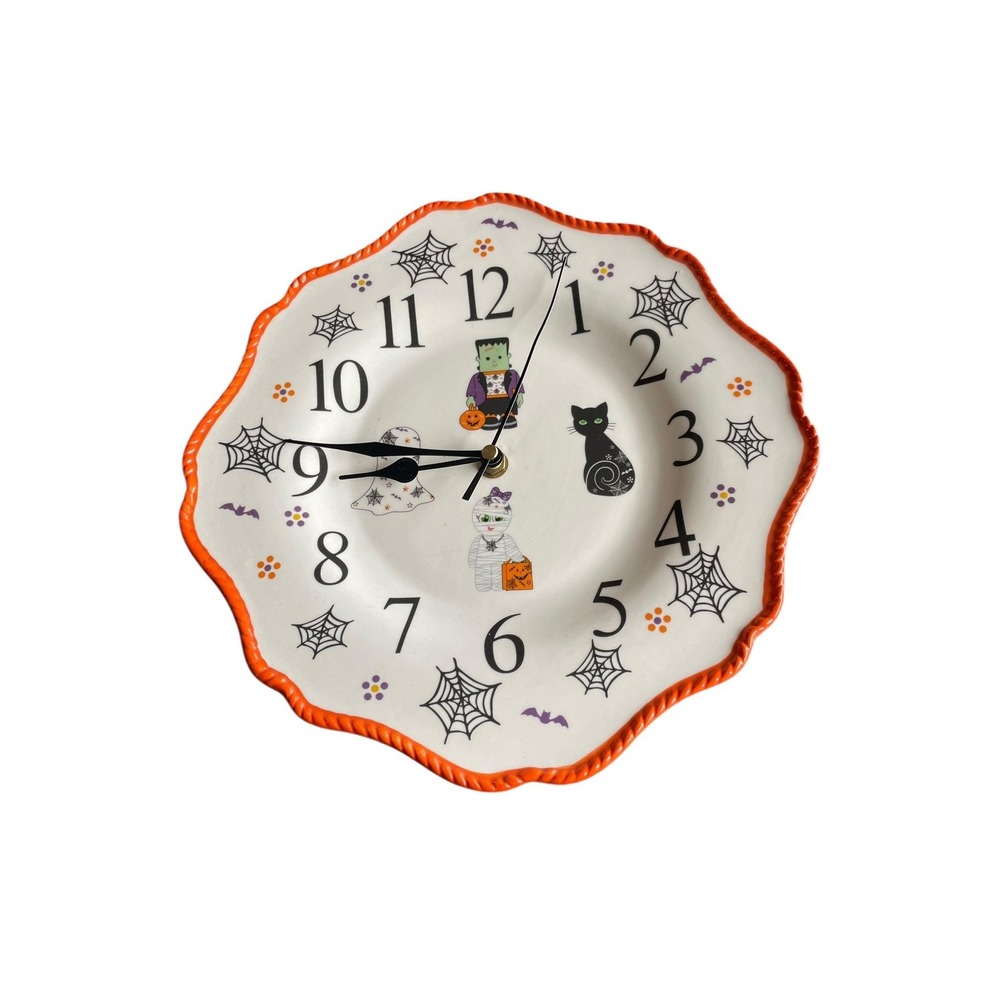 Temp-tations Boofetti & Friends Clock Wall Mantel Clock 10" Halloween Decor‎